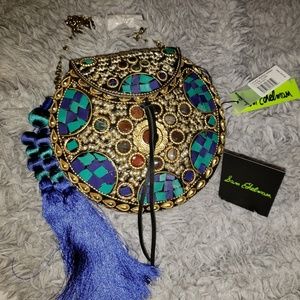 NWT Sam Edleman Metallic Mosaic Boho Bag